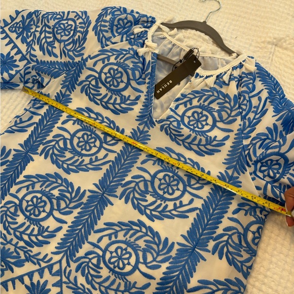 NWT Vici Beulah Lauderdale Embroidered Mini Dress sz S/M - Picture 4 of 5